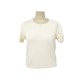 T-SHIRT MANCHES COURTES CHANEL M 40 HAUT FEMME EN VISCOSE BEIGE TOP 1500€