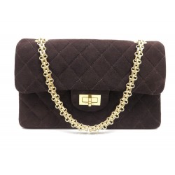  SAC CHANEL 2.55 DAIM MARON 