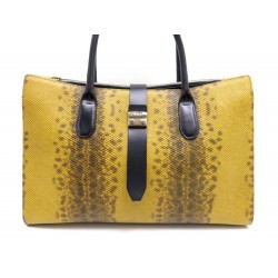 NEUF SAC A MAIN FURLA FLAIR CABAS EN CUIR FACON PYTHON HAND BAG PURSE 590€