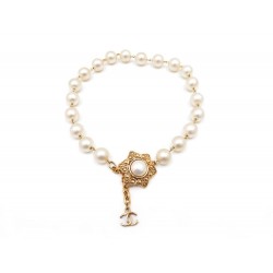 VINTAGE COLLIER CHANEL PERLES RAS DE COU EN METAL & PERLES PEARL NECKLACE 1200€