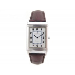 MONTRE JAEGER LECOULTRE REVERSO 250.8.08 MEDIUM QUARTZ ACIER PALLADIE 4150€