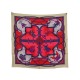 NEUF FOULARD HERMES GRANDE TENUE ORIGNY CARRE 90 SOIE ROUGE NEW SILK SCARF 495€