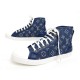 NEUF CHAUSSURES LOUIS VUITTON SNEAKERS PUNCHY MONOGRAM 40 BLEU 