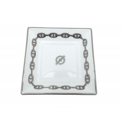 VIDE POCHE HERMES CHAINE D'ANCRE PETIT CARRE 12CM EN PORCELAINE CHANGE TRAY 440€