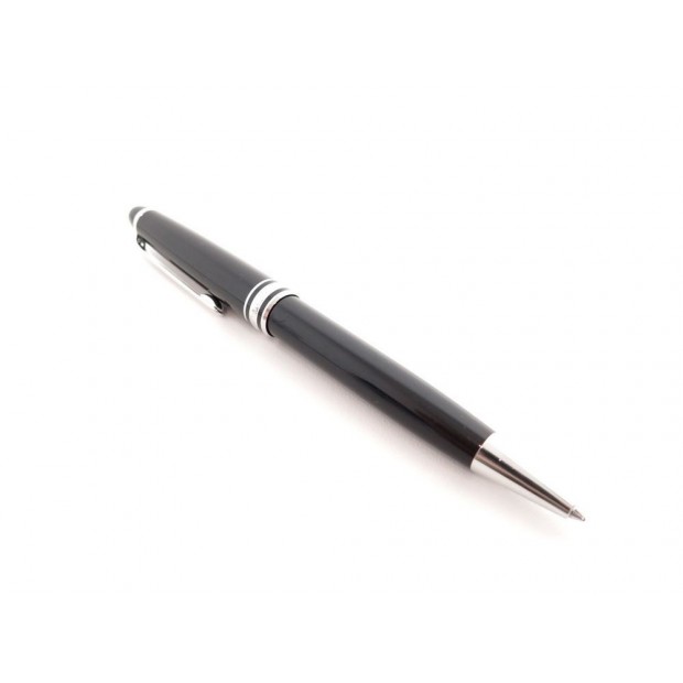 STYLO BILLE MONTBLANC MEISTERSTUCK CLASSIQUE PLATINUM RESINE BALLPOINT PEN 370€