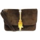 VINTAGE SAC A MAIN CELINE EN DAIM MARRON A BANDOULIERE BROWN SUEDE HAND BAG