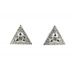 NEUF BOUCLES D'OREILLES MESSIKA THEA 6446 EN OR BLANC & DIAMANT EARRINGS 2350€