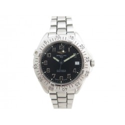 MONTRE BREITLING COLT A17035 38 MM AUTOMATIQUE ACIER BRACELET CROCO WATCH 2400€