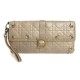 SAC A MAIN CHRISTIAN DIOR LADY CANNAGE POCHETTE EN CUIR BEIGE POUCH BAG 1250€