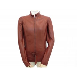 VESTE HERMES CUIR AGNEAU 36 