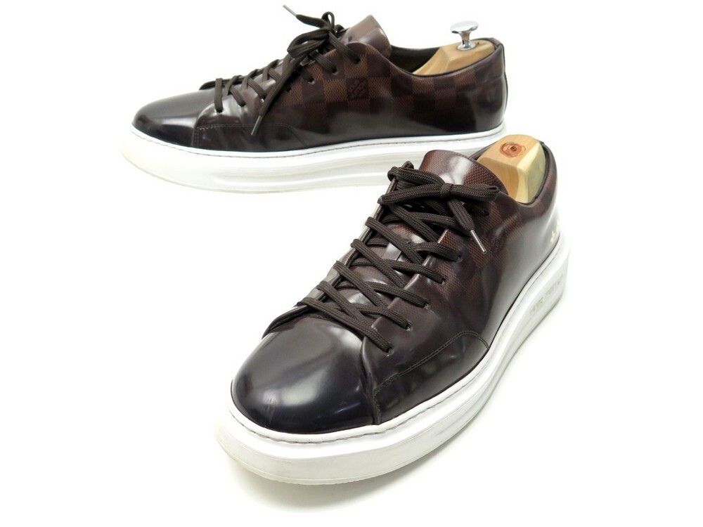 Brown Louis Vuitton Damier Ebene Mini Pochette Accessoires Baguette, louis  vuitton charlie sneakers