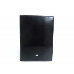 PORTE CARTES DE VISITE MONTBLANC MEISTERSTUCK EN CUIR NOIR CARD HOLDER 200€