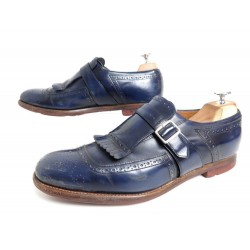 CHAUSSURES CHURCH'S SHANGHAI VINTAGE 7G 41 SOULIERS A BOUCLE EN CUIR BLEU 850€