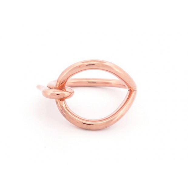 ANNEAU DE FOULARD HERMES JUMBO XL EN PLAQUE OR ROSE PINK GOLD SCARF RING 225€