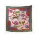 NEUF FOULARD HERMES THE SAVANA DANCE ARTISTS CARRE WASH 140 SOIE ROSE SCARF 850€