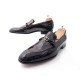 NEUF MOCASSINS LOUIS VUITTON 1A7Y55 CUIR VERNI MONOGRAM 8.5 42.5 LOGO SHOES 860€