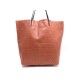 NEUF SAC A MAIN LINDE GALLERY CAYES L CABAS CUIR ORANGE TRESSE TOTE PURSE 425€