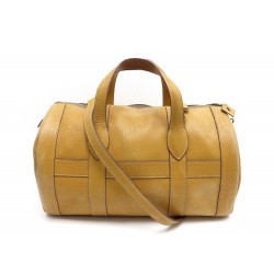 VINTAGE SAC DE VOYAGE A MAIN HERMES RD BANDOULIERE CUIR TOGO GOLD BAG 3500€