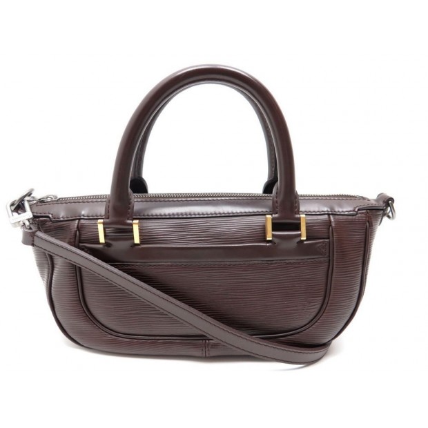 SAC A MAIN LOUIS VUITTON DHANURA PM CUIR EPI MARRON BANDOULIERE BAG PURSE 1150€