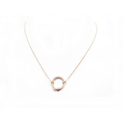 NEUF COLLIER REPOSSI ANTIFER 45 CM EN OR ROSE ET DIAMANTS 0.17 CT NECKLACE 2650€