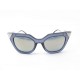 LUNETTES DE SOLEIL FENDI FF 0060/S EN METAL ARGENTE BLEU & JAUNE SUNGLASSES 450€