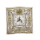 NEUF FOULARD HERMES LOUIS XIV LUDOVICUS MAGNUS PERRIERE EN SOIE BLANC SCARF 350€