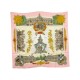 FOULARD HERMES SANSSOUCY LOIC DUBIGEON CARRE EN SOIE ROSE PINK SILK SCARF 350€