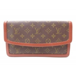 VINTAGE POCHETTE DAME LOUIS VUITTON SAC A MAIN EN TOILE MONOGRAM LV CLUTCH BAG