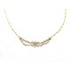 VINTAGE COLLIER CARTIER RAS DE COU OR JAUNE ET DIAMANTS 