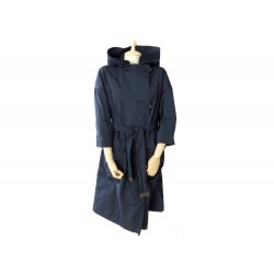 NEUF IMPERMEABLE S MAX MARA 40 M MANTEAU REVERSIBLE BLEU MARINE TRENCH COAT 410€