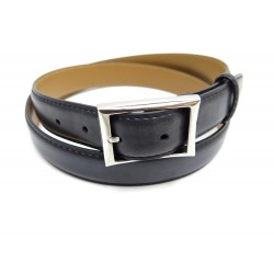 CEINTURE BERLUTI CLASSIC 30 MM T 110 EN CUIR BLEU PATINE BLUE LEATHER BELT 390€