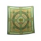 FOULARD HERMES LES JARDINS DE VERSAILLES VAUZELLES CARRE SOIE VERT SCARF 350€