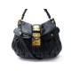 SAC A MAIN MIU MIU COFFER CUIR MATELASSE PLISSE NOIR BANDOULIERE HAND BAG 2500€