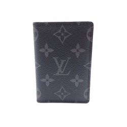 NEUF PORTE CARTES LOUIS VUITTON ORGANIZER DE POCHE MONOGRAM ECLIPSE M61696 225€