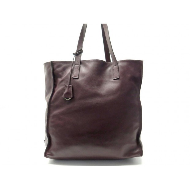 SAC A MAIN PRADA CABAS SHOPPING LARGE 34CM EN CUIR MARRON LEATHER TOTE BAG 2600€