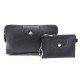 NEUF TROUSSE + PORTE CLE LONGCHAMP LE PLIAGE CUIR NOIR LEATHER PENCIL CASE 200€