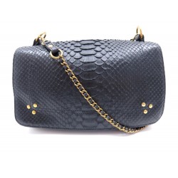 NEUF SAC A MAIN JEROME DREYFUSS BOBI CUIR PYTHON 