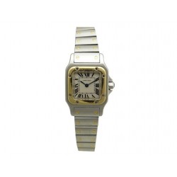 MONTRE CARTIER SANTOS GALBEE 1057930 OR & ACIER STEEL & GOLD QUARTZ WATCH 6500€