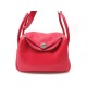 NEUF SAC A MAIN HERMES LINDY 26 EN CUIR CLEMENCE ROUGE TOMATE BAG PURSE 5000€