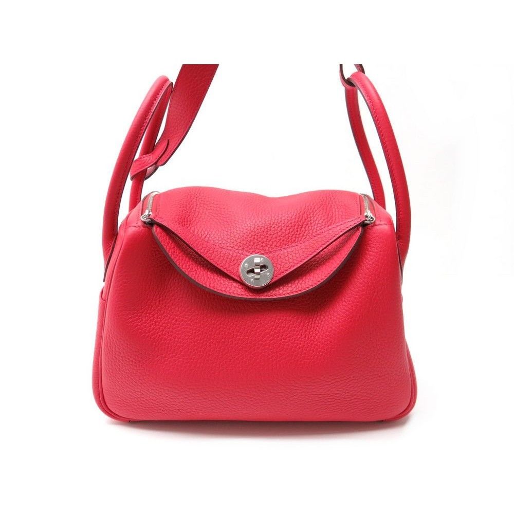 Hermes Lindy 26 Rouge Tomate Clemence, Luxury, Bags & Wallets on