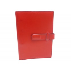 PORTE AGENDA HERMES COUVERTURE EN CUIR LISSE ROUGE 2003 LEATHER DIARY COVER 875€