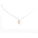 NEUF COLLIER GINETTE NY MINI GIRL ON SILK PENDENTIF EN OR JAUNE NECKLACE 140€