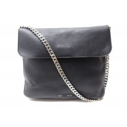 SAC A MAIN CELINE GOURMETTE MEDIUM PORTE EPAULE CUIR NOIR CHAIN HAND BAG 2000€