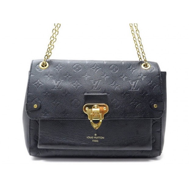 Louis Vuitton - Vavin Monogram Empreinte Leather Chain Wallet Noir
