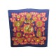 FOULARD HERMES LE ROY SOLEIL ANNIE FAIVRE CARRE EN SOIE BLEU SILK SCARF 350€