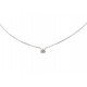 COLLIER CARTIER 1895 SOLITAIRE DIAMANT ET OR GRIS 