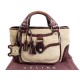 SAC A MAIN CELINE BOOGIE 32 CM TOILE CUIR MARRON FACON CROCO HANDBAG PURSE 1150€