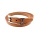 BRACELET HERMES HAPI MULTI TOURS GM CUIR MARRON MIXTE BIJOU BOITE JEWEL 285€