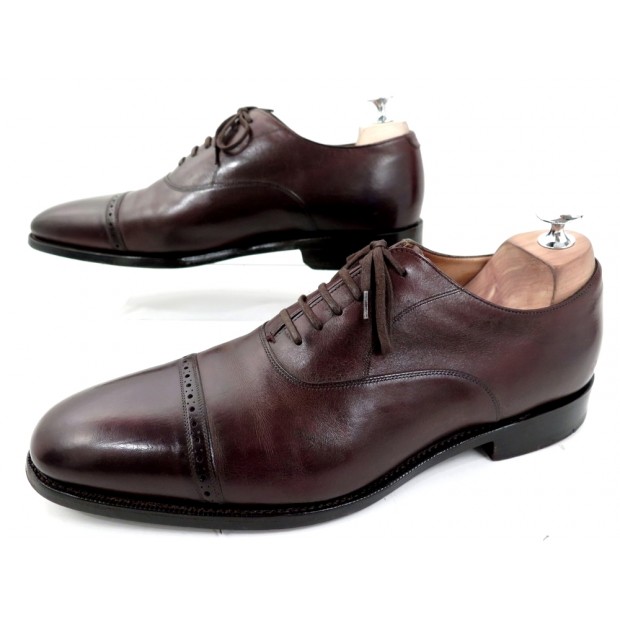 CHAUSSURES CHURCH'S PHILIP RICHELIEU BOUTS DROITS 10.5F 44.5 EN CUIR MARRON 550€