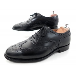 CHAUSSURES CHURCH'S BRISBANE RICHELIEU 6G 40 LARGE EN CUIR NOIR BLACK SHOES 590